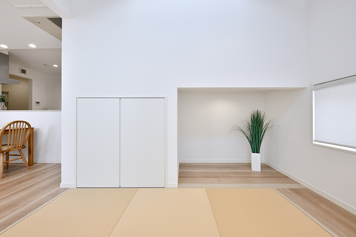 平屋　中庭　